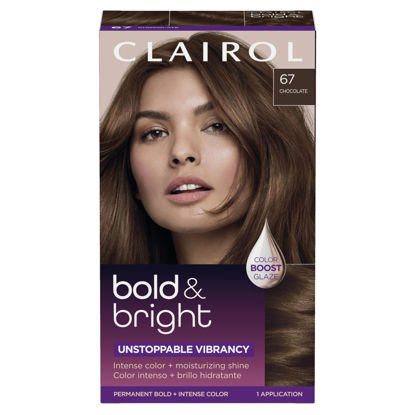 Picture of Clairol Bold & Bright Permanent Hair Dye, 67 Chocolate Hair Color, Pack of 1