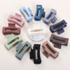 Picture of Sisiaipu Hair Accessories - 12 Pcs 3.5 Inch Square Rectangle Jaw Clips for Women and Girls, Multicolor, Thick and Thin Hair