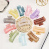 Picture of Sisiaipu 3.5 Inch Square and Rectangular Hair Clips - 12 Pcs Claw Clips for Thick and Thin Hair, Rectangle Jaw Clips in Bulk, Hair Accessories for Women and Girls - Ice Cream