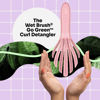 Picture of Wet Brush Go Green Curl Detangler Hair Brush - Black - Ultra-Soft IntelliFlex Detangling Bristles Glide Through Tangles with Ease - Great For Curly Hair - No Split Ends & Pain-Free (Pack of 2)