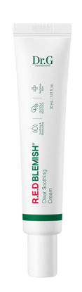 Picture of Dr.G RED Blemish Clear Soothing Cream, 30ml - Moisturizing Recovery Cream for Sensitive Acne-Prone Skin; Cica Soothing Moisturizer, Korean Skin Care, Korean Skincare, Kbeauty, K Beauty, Korean Beauty