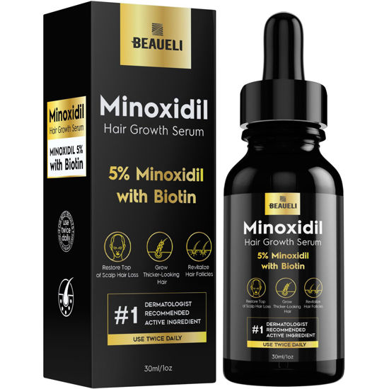 Picture of 5% Minoxidil for Men Hair, Minoxidil for Women Hair Growth, Minoxidil for Men Beard Growth, Minoxidil 5 Percent, Hair Regrowth for Men, Hair Loss Treatments for Women 1oz