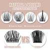 Picture of DIY Eyelash Extension, 3D Effect Glue Bonded Band Individual Lash 48 Clusters Volume Lashes Set, Home Eyelash Extension, C curl Lashes Pack 12MM-48 Clusters