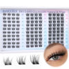 Picture of Lash Clusters Natural Eyelash Clusters D Curl Cluster Lashes zanlufly Wispy Individual Lashes Cluster Eyelash Extension 10 12 14MM DIY Lash Extension