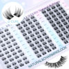 Picture of Lash Clusters Natural Eyelash Clusters D Curl Cluster Lashes zanlufly Wispy Individual Lashes Cluster Eyelash Extension 10 12 14MM DIY Lash Extension