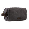 Picture of BAGSMART Toiletry Bag for Men, Canvas Travel Toiletry Organizer Dopp Kit Water-resistant Shaving Bag for Toiletries Accessories,Grey-Large