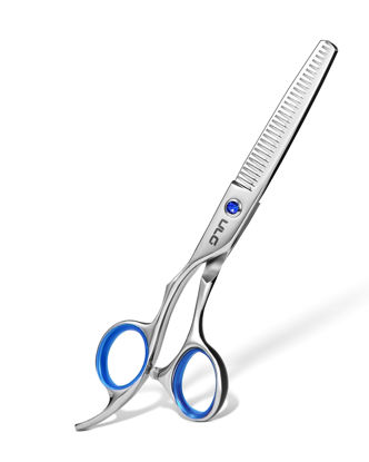 Picture of ULG Left-Handed Hair Thinning Scissors, Thinning Shear for Hair Cutting 6.5 inch Right-Hand Barber Scissors Salon Texturizing Shears Made of Japanese Stainless Steel