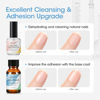 Picture of Gellen Nail Dehydrator Nail Primer and Top & Base Coats Kit, Nail Strengthening System Superior Protein Bonding, Fast Air Dry for Acrylic Powders Nail Gel Polish
