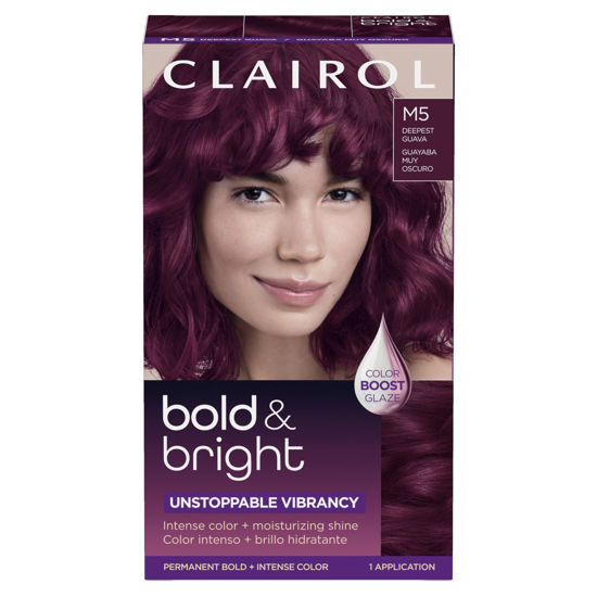Picture of Clairol Bold & Bright Permanent Hair Dye, M5 Deepest Guava Hair Color, Pack of 1