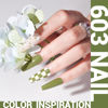 Picture of MelodySusie Green Gel Nail Polish,15ml Olive Green Nail Polish Spring Summer Color 603, Soak Off UV LED Nail Lamp Gel Polish Nail Art Starter Manicure Salon DIY At Home 0.5 Fl Oz