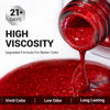 Picture of MelodySusie Red Glitter Gel Nail Polish,0.5fl oz Soak Off UV LED Sparkle Red Glitter Gel Polish Nail Art Manicure Salon DIY Nail Design Decoration at Home Christmas Gift for Women-z049