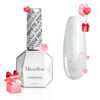 Picture of MelodySusie Thick White Glitter Gel Nail Polish,0.5fl oz Soak Off UV LED Sparkle Pure White Glitter Gel Polish Gift for Women Nail Art Manicure Salon DIY Nail Design Decoration at Home-z054