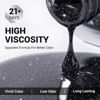 Picture of MelodySusie Black Glitter Gel Nail Polish,0.5fl oz Black Diamond Glitter Soak Off UV LED Reflective Glitter Gel Polish Gift for Women Nail Art Manicure Salon DIY Nail Design Decoration at Home- NJ-1