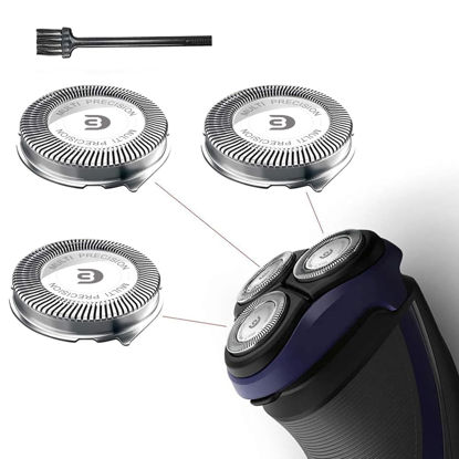 Picture of Rollingfit SH30 Replacement Heads Compatible with Philips Norelco Electric Shaver Series 1000, 2000, 3000 and S738, Easy Cut and Replace, 3-pc Pack