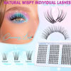 Picture of Lash Clusters Wispy Eyelash Clusters Natural C Curl Cluster Lashes zanlufly Wispy Individual Lashes 180Pcs Eyelash Extension 10 12 14MM DIY Lash Extension