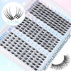 Picture of Lash Clusters Wispy Eyelash Clusters Natural C Curl Cluster Lashes zanlufly Wispy Individual Lashes 180Pcs Eyelash Extension 10 12 14MM DIY Lash Extension