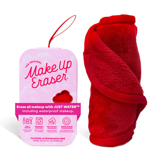 Picture of The Original MakeUp Eraser, Erase All Makeup With Just Water, Including Waterproof Mascara, Eyeliner, Foundation, Lipstick, and More (Love Red)