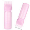 Picture of FXSPLCZ Root Comb Applicator Bottle Oil Applicator for Hair Dye Hair Oiling Bottle with Graduated Scale (Pink)
