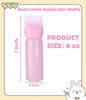Picture of FXSPLCZ Root Comb Applicator Bottle Oil Applicator for Hair Dye Hair Oiling Bottle with Graduated Scale (Pink)