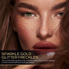Picture of Glitter Freckles Face Tattoo, 2pcs Gold Sparkle Freckle Tattoo and 2pcs Silver Glitter Freckle,Makeup Patches, Face Glitter Speckles