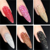 Picture of GAOY Reflective Glitter Gel Nail Polish Set for Christmas Nails 6 Colors Including Pink Red Silver Black Colors Holographic Gel Polish Kit for Salon Gel Manicure and Nail Art DIY at Home