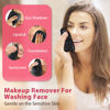 Picture of Makeup Remover Cloth, 6" x 6" Make Up Towels Reusable Face Cloth for Washing Face, Makeup Remover Pads Microfiber Face Washcloth with Mesh Bag, Just Water, Eco-friendly, 12 PACK