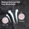Picture of Makeup Remover Cloth, 6" x 6" Make Up Towels Reusable Face Cloth for Washing Face, Makeup Remover Pads Microfiber Face Washcloth with Mesh Bag, Just Water, Eco-friendly, 12 PACK