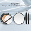 Picture of MIYADIVA 40X Magnifying Mirror, Small Magnifying Mirror with Suction Cup and Tweezers, As a Travel Magnifying Mirror, Compact Mirror Set for Plucking Eyebrows 3.5 Inches
