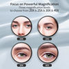 Picture of MIYADIVA 40X Magnifying Mirror, Small Magnifying Mirror with Suction Cup and Tweezers, As a Travel Magnifying Mirror, Compact Mirror Set for Plucking Eyebrows 3.5 Inches