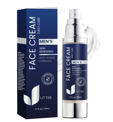 Picture of 6-in-1 Face Cream for Men: Anti Aging & Wrinkle Cream for Men with Collagen, Hyaluronic Acid, Vitamins E & B, Shea Butter - Dark Spots Remover & Eye Bags Treatment for Men - 1.7 oz.