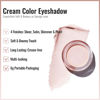 Picture of Oulac Shimmer Cream Eyeshadow also for Highlighter Blendable Eye Shadow Waterproof&Long Lasting with Moisturizing Formula Soft Shimmer Eye Make-up,Vegan & Cruelty-Free,6g P06