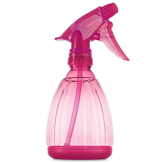 Picture of DilaBee Spray Bottles (12 Oz) Water Spray Bottle for Hair, Plants, Cleaning Solutions, Cooking, BBQ, Squirt Bottle for Cats - Empty Spray Bottles - BPA-Free - Multicolor (Pink, 1 Pack)