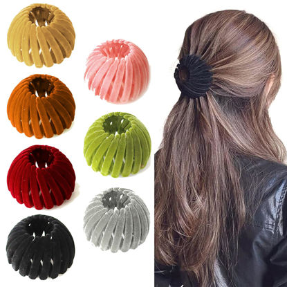 Picture of Sizobi 7PCS Women's Hair Accessories, Bird Nest Magic Hair Clip with Hair Bun Clips