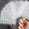 Picture of 30 Sheets Christmas Nail Art Stickers Decals 3D Self-Adhesive Snowflake Nail Stickers White Snowmen Santa Claus Elk Nail Supplies New Year DIY Nail Decals