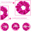 Picture of IVARYSS Hot Pink Scrunchies, Premium Velvet Soft Hair Scrunchy, Solid Colors Thick Elastic Bands, Hair Accessories for Women and Girls, 12 Pack