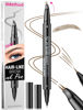 Picture of iMethod Curved Eyebrow Pen - Eyebrow Pencil, Brow Pencil 2-in-1 Dual-Ended Microblading Eyebrow Pen with Micro-Fork-Tip and Precise Brush-Tip Create Natural Hair-Like Brows, Last All-Day, Blonde
