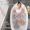Picture of Full Body Bath Pillow for Bathtub, Thick Bathtub Cushion with Laundry Bag, Luxury Tub Pillow for Bath for Headrest Neck and Back Support White 60" x 16"