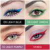 Picture of Kaely 4Pcs Light Blue Green Purple Red Gel Eyeliner Pencil,Cream Waterproof Smudge Proof Eye Liner,Halloween Makeup,Eye Black Face Paint Lipstick Crayon,Color Colorful Eyeliner Eyeshadow Stick