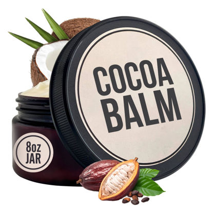 Picture of Brothers Body Balm Cocoa, Shea, & Coconut Body Butter | All Natural Moisturizer for Dry Skin | Cocoa Butter for Deep Hydration | Body Balm for Men & Women | 8oz Jar