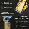 Picture of FADEKING® Professional Hair Clippers for Men - Cordless Hair Clippers, LCD Display Barber Clippers for Hair Cutting & Mens Grooming with Travel Case (Gold+Bronze)