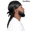 Picture of 4PCS Silky Durags for Men Women 360 Waves with 1 Wave Cap, Silky Satin Durag Extra Long Tails Black Black Black Black