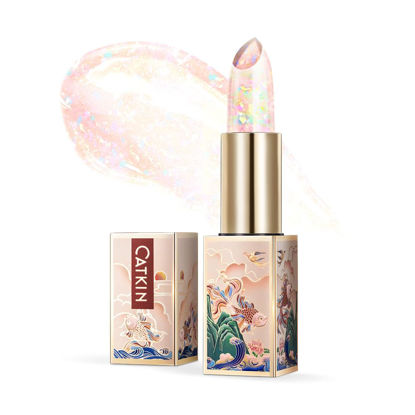 Picture of CATKIN Lip Balm Color Tinted Changing Lipstick Ultra Hydrating Lip Moistrurizer Chapstick with Vitamin E Nourishing For Cracked & Dry Lips 0.12 oz C04 RAINBOW