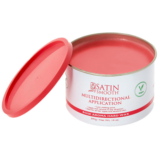 Picture of Satin Smooth Ruby Rose Hard Wax with Rose Aroma 14oz
