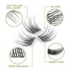 Picture of DIY Eyelash Extension, Glue Bonded Band Individual Lash 12 Clusters Natural Lashes Set, Home Eyelash Extension, C curl Lashes Pack (12MM-Natural)