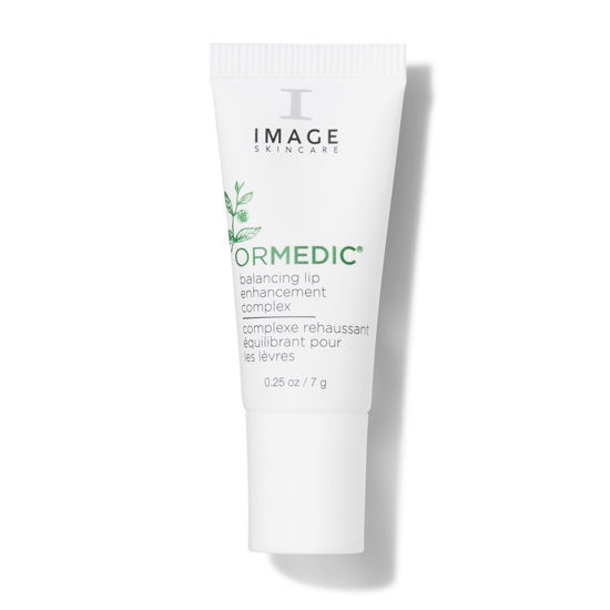 Picture of IMAGE Skincare, ORMEDIC pH Balancing Lip Enhancement Complex, Deep Hydration Lip Plumper Peptides for Fuller Lips, Clear, 0.25 fl oz