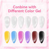 Picture of Makartt Cat Eye Gel Nail Polish: Universal Jelly Holographic Cateye Gel Polish 1 Color Silver Glitter Shimmer Nail Polish Gel with Magnet Stick Soak Off UV Gel for Nail Art Salon Manicure DIY at Home