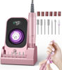 Picture of Portable Electric Nail Drill File: 40000RPM Professional Rechargeable Nail E File Machine, Cordless Nail Drill with Bits & Base for Acrylic Nails Remove Nail Gel Polish Manicure for Salon Home