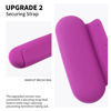 Picture of AGIKET Silicone Makeup Brush Holder Travel Cosmetic Bag：Soft Portable Cosmetic Face Brushes Holder with Upgrade Anti-Fall Out Magnetic Closure, Large Travel Makeup Brush Case - Bright Pink