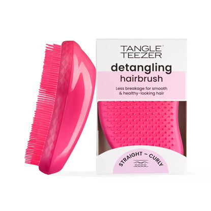 Picture of Tangle Teezer Original Detangler Brush, Dry & Wet Hair Brush for All Hair Types, Pink Fizz