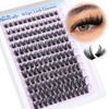 Picture of Lash Clusters Wispy Lash Extension D Curl Eyelash Clusters Natural Look 10-18mm Cluster Eyelash Extensions 144Pcs Volume Individual Lashes Spiky Cluster Lashes Manga by Newcally